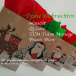 Festliche Geschenke zu Weihnachten 2024 Qi Care Massage Wien