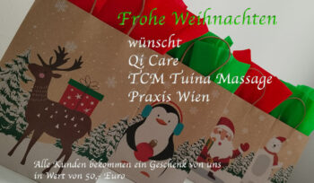 Festliche Geschenke zu Weihnachten 2024 Qi Care Massage Wien